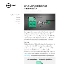 elwebUI - Complete web wireframe kit