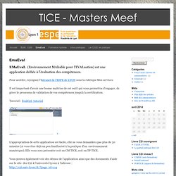 TICE – Masters Enseignement