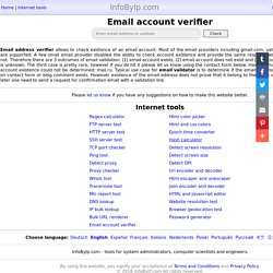 Email account verifier