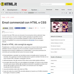 Email commerciali con HTML e CSS