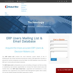 ERP Email Database