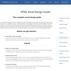 Email Design Guide