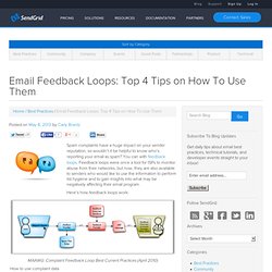 Email Feedback Loops: Top 4 Tips on How To Use Them