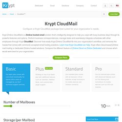 Email Hosting, Zimbra Hosted Email - Krypt.com