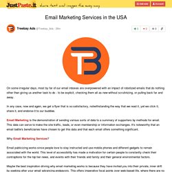 Email Marketing Services in the USA