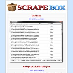 Email Scraper - ScrapeBox