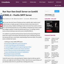 Run Your Own Email Server on CentOS 8/RHEL 8 - Postfix SMTP Server