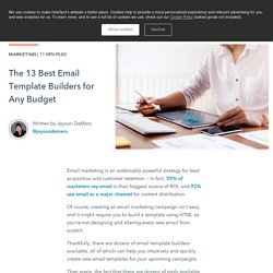 The 13 Best Email Template Builders for Any Budget