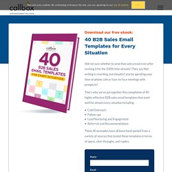 40 B2B Email Templates For Every Situation [FREE PDF]