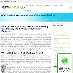 How to fix ATT email not working issues?