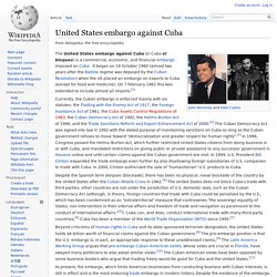 United States embargo against Cuba