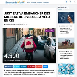 Just Eat va embaucher des milliers de livreurs à vélo en CDI