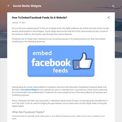 How To Embed Facebook Feeds On A Website?