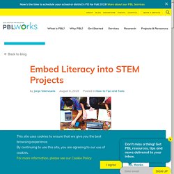 Embed Literacy into STEM Projects