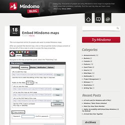 Blog: Embed Mindomo maps