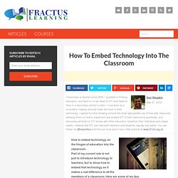 How To Embed Technology Into The Classroom