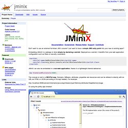 jminix - A simple embeddable restful JMX console