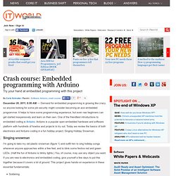 Crash course: Embedded programming with Arduino