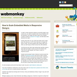 How to Scale Embedded Media in Responsive Designs