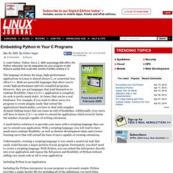 Embedding Python in Your C Programs