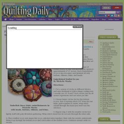 Fancy Fabric Embellishments: Stuffed Yo-yos for Pinning or Wearing - Quilting Daily - Blogs
