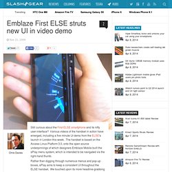 Emblaze First ELSE struts new UI in video demo