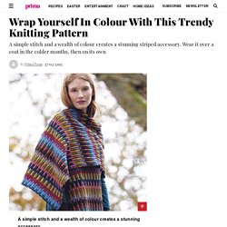 Embrace The Blanket Trend With This Wrap To Knit