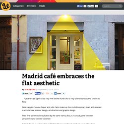 Madrid café embraces the flat aesthetic