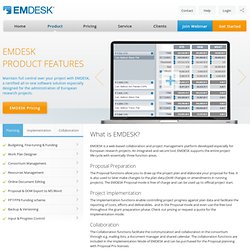 product features - EMDESK