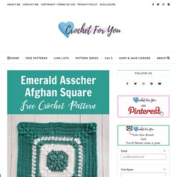 Emerald Asscher Crochet Afghan Square Free Pattern - Crochet For You