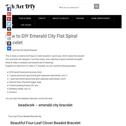 DIY Emerald City Flat Spiral Bracelet