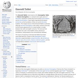 Emerald Tablet