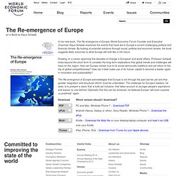 World Economic Forum - The Re-emergence of Europe