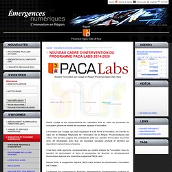 Programme PACA Labs 2014-2020