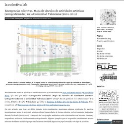 Emergencias colectivas. Mapa de vínculos de actividades artísticas (autogestionadas) en la Comunidad Valenciana (2001- 2011) « la colectiva lab