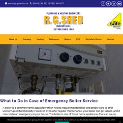 What to Do in Case of Emergency Boiler Service to Avoid Big Damage