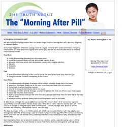 Is Emergency Contraception Safe? - Morning After Pill