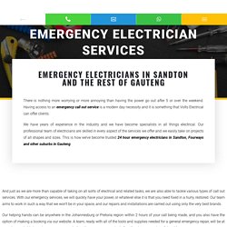 Emergency Electrician in Sandton, Gauteng