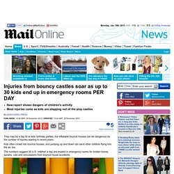 Injuries from bouncy castles soar as up to 30 kids end up in emergency rooms PER DAY after having too much fun on inflatable amusement ride