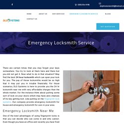 Emergency Locksmith - DLS SYSTEMS