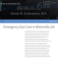 Emergency Eye Care Services in Blairsville, GA