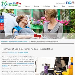 The Value of Non-Emergency Medical Transportation