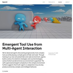 Emergent Tool Use from Multi-Agent Interaction