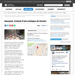 Emergent. Festival d'arts scéniques du Gironès