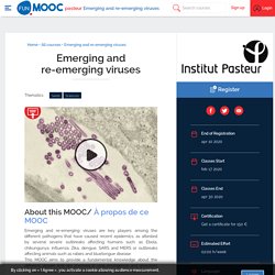 MOOC sur les virus, dont le coronavirus - Emerging and re-emerging viruses