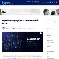 Top 16 Emerging Blockchain Trends 2020