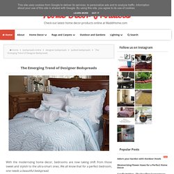 The Emerging Trend of Designer Bedspreads