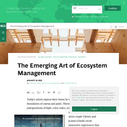 The Emerging Art of Ecosystem Management