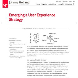 Emerging a User Experience Strategy