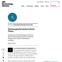 The Emerging Revolution in Game Theory - MIT Technology Review